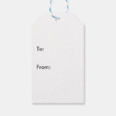 Schwarz-Weiß-Streifen Geschenkanhänger (Rückseite)