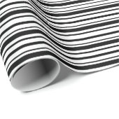 Schwarz-Weiß-Streifen Geschenkpapier (Rolleneckpunkt)