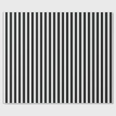 Schwarz-Weiß-Streifen Geschenkpapier (Flach)