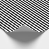 Schwarz-Weiß-Streifen Geschenkpapier (Ecke)