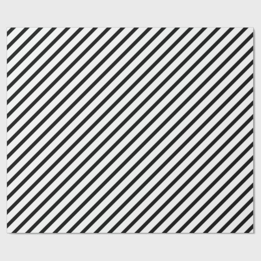 Schwarz-Weiß-Streifen Geschenkpapier (Flach)