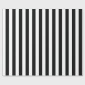 Schwarz-Weiß-Streifen Geschenkpapier (Flach)
