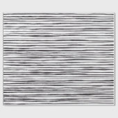 Schwarz-Weiß-Streifen Geschenkpapier (Flach)