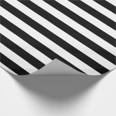 Schwarz-Weiß-Streifen Geschenkpapier (Ecke)