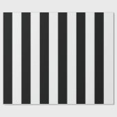 Schwarz-Weiß-Streifen Geschenkpapier (Flach)