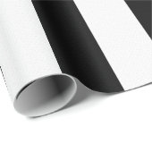 Schwarz-Weiß-Streifen Geschenkpapier (Rolleneckpunkt)