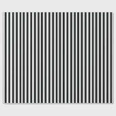 Schwarz-Weiß-Streifen Geschenkpapier (Flach)