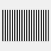 Schwarz-Weiß-Streifen Geschenkpapier Set (Vorderseite 3)