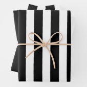 Schwarz-Weiß-Streifen Geschenkpapier Set (Beispiel)