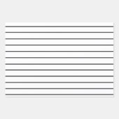 Schwarz-Weiß-Streifen Geschenkpapier Set (Vorderseite)