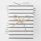 Schwarz-Weiß-Streifen Geschenkpapier Set (Beispiel)
