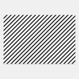 Schwarz-Weiß-Streifen Geschenkpapier Set