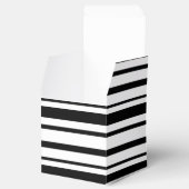 Schwarz-Weiß-Streifen Geschenkschachtel (Geöffnet)