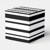 Schwarz-Weiß-Streifen Geschenkschachtel (Rückseite)