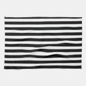Schwarz-Weiß-Streifen Geschirrtuch (Horizontal)