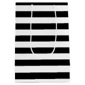 Schwarz-Weiß-Streifen Geschlecht Aufdeckungsbogen Mittlere Geschenktüte (Rückseite)