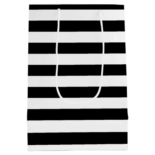Schwarz-Weiß-Streifen Geschlecht Aufdeckungsbogen Mittlere Geschenktüte (Rückseite)