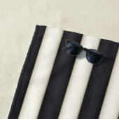 Schwarz/Weiß Streifen Gotisches, neo-Viktorianisch Strandtuch (Beispiel)
