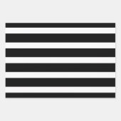 Schwarz-Weiß-Streifen Grüner Polka-Dot Geschenkpapier Set (Vorderseite 2)