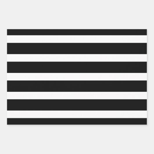 Schwarz-Weiß-Streifen Grüner Polka-Dot Geschenkpapier Set (Vorderseite 2)