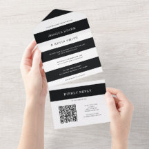 Schwarz-Weiß-Streifen in einem Stück