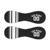 Schwarz-Weiß-Streifen - Individuelle Name und Anza Baseball (Paneele)