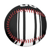 Schwarz-Weiß-Streifen - Individuelle Name und Anza Baseball (Vorderseite Links)