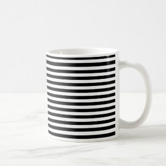 Schwarz-Weiß-Streifen Kaffeetasse