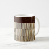 Schwarz-Weiß-Streifen Kaffeetasse (VorderseiteRechts)