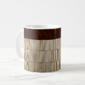Schwarz-Weiß-Streifen Kaffeetasse (Vorderseite Links)