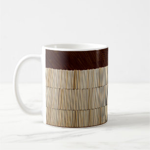Schwarz-Weiß-Streifen Kaffeetasse