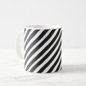Schwarz-Weiß-Streifen Kaffeetasse (Vorderseite Links)