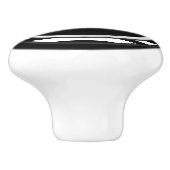 Schwarz-Weiß-Streifen Keramikknauf (Seitenansicht)