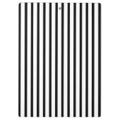 Schwarz-Weiß-Streifen Klemmbrett (Rückseite)