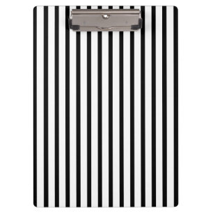 Schwarz-Weiß-Streifen Klemmbrett