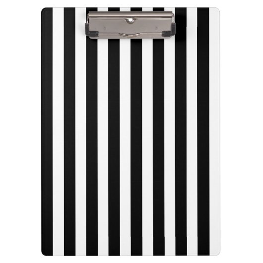 Schwarz-Weiß-Streifen Klemmbrett (Vorderseite)