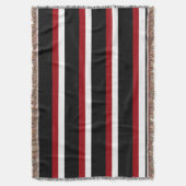 Schwarz-Weiß-Streifen-Knöchel Decke (Vorderseite Vertikal)