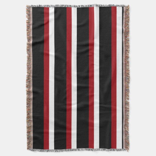 Schwarz-Weiß-Streifen-Knöchel Decke (Vorderseite Vertikal)