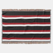 Schwarz-Weiß-Streifen-Knöchel Decke (Vorderseite)