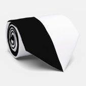 Schwarz-Weiß-Streifen Krawatte (Gerollt)