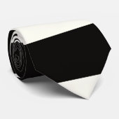 Schwarz-Weiß-Streifen Krawatte (Gerollt)