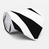 Schwarz-Weiß-Streifen Krawatte (Gerollt)