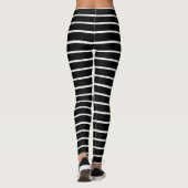Schwarz-Weiß-Streifen Leggings (Rückseite)