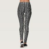 Schwarz-Weiß-Streifen Leggings (Rückseite)