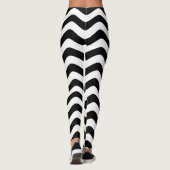 Schwarz-Weiß-Streifen Leggings (Rückseite)