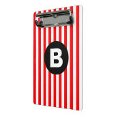 Schwarz-Weiß-Streifen Mini Klemmbrett (Gewinkelt2)