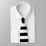 Schwarz-Weiß Streifen mit fester Farbe Krawatte<br><div class="desc">Klassische,  moderne gestreifte Krawatte in schwarz-weißer Hochzeitsfarbe. Schwarz & Weiß gestreifte Krawatte für ihn. Streifen Trauzeugen Krawatte.</div>