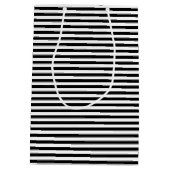 Schwarz-Weiß-Streifen Mittlere Geschenktüte (Rückseite)