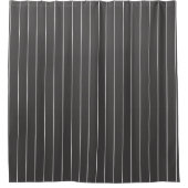 Schwarz-Weiß-Streifen Modern Boho Geometric Duschvorhang (Vorderseite)