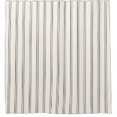 Schwarz-Weiß-Streifen Modern Boho Geometric Duschvorhang (Vorderseite)